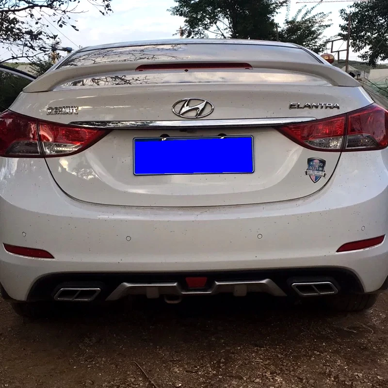 Для Hyundai Elantra 2012 до 2015 с тормозными огнями большой спойлер высокое качество абс