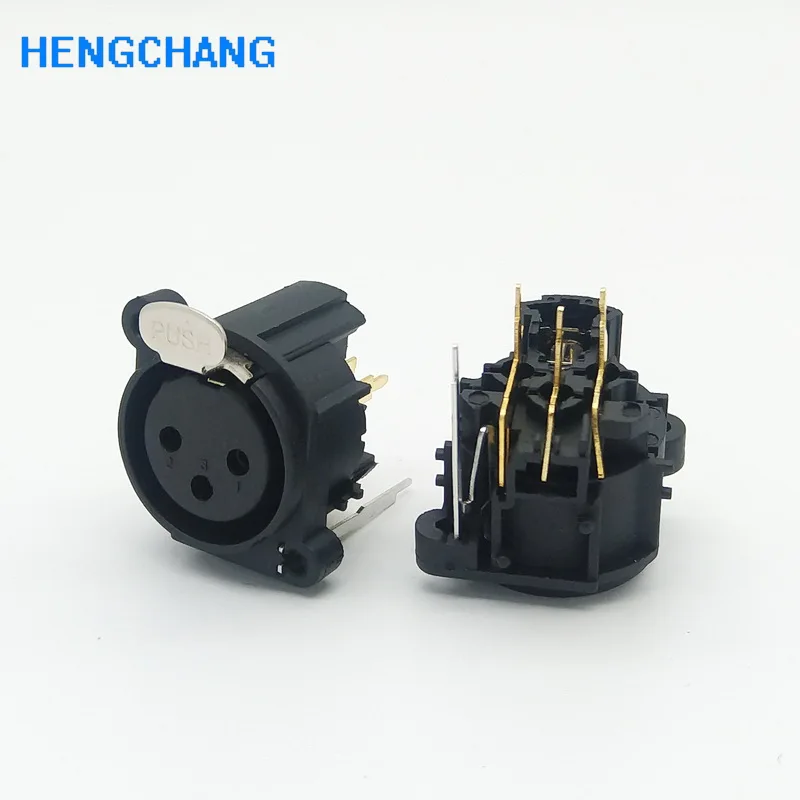 3Pin XLR гнездо шасси PCB панель разъем для аудио усилитель вход выход 10 шт./лот |