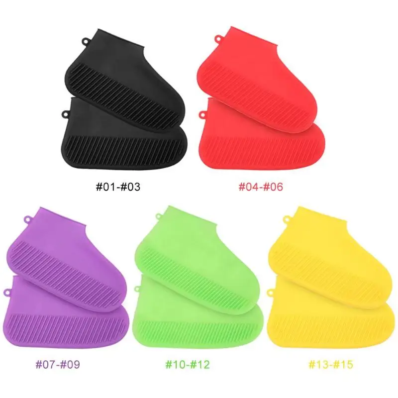 1 пара унисекс Силиконовая Водонепроницаемая Обувь Многоразовые Нескользящие