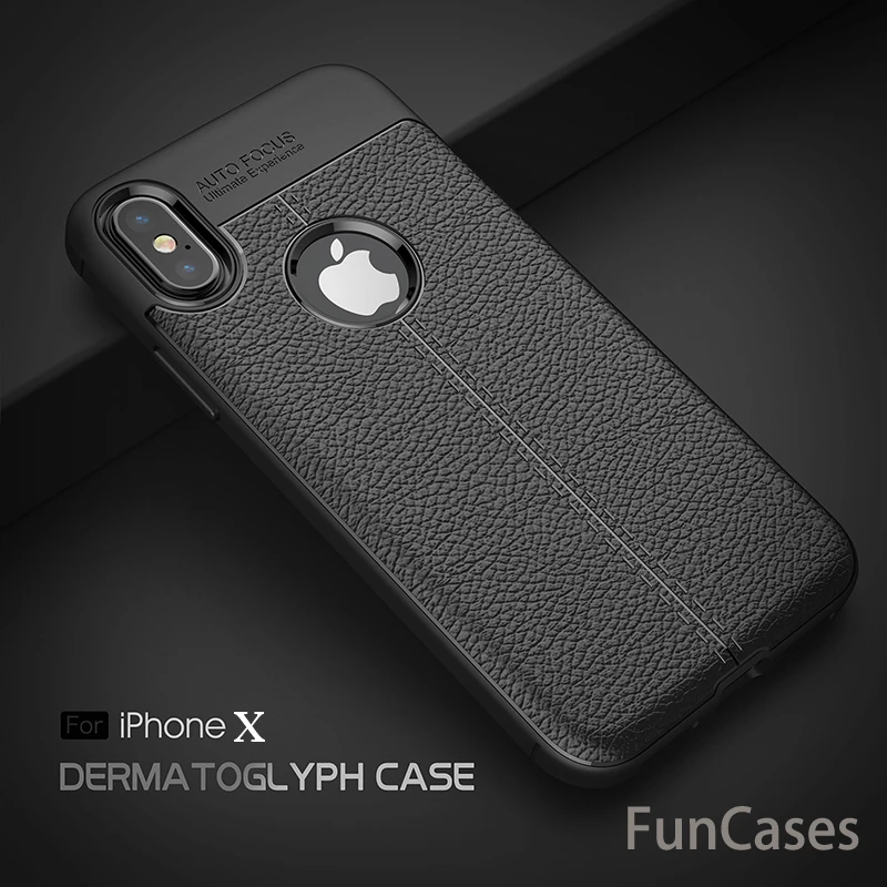 Для iPhone X Case 5 8 дюймов роскошный Ультратонкий Мягкий ТПУ кожаный дизайнерский