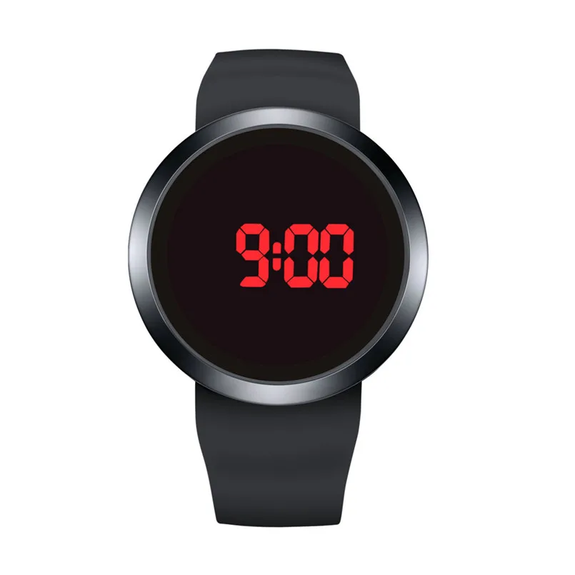 Лидер продаж Horloges модные Водонепроницаемый Для мужчин светодиодный Сенсорный