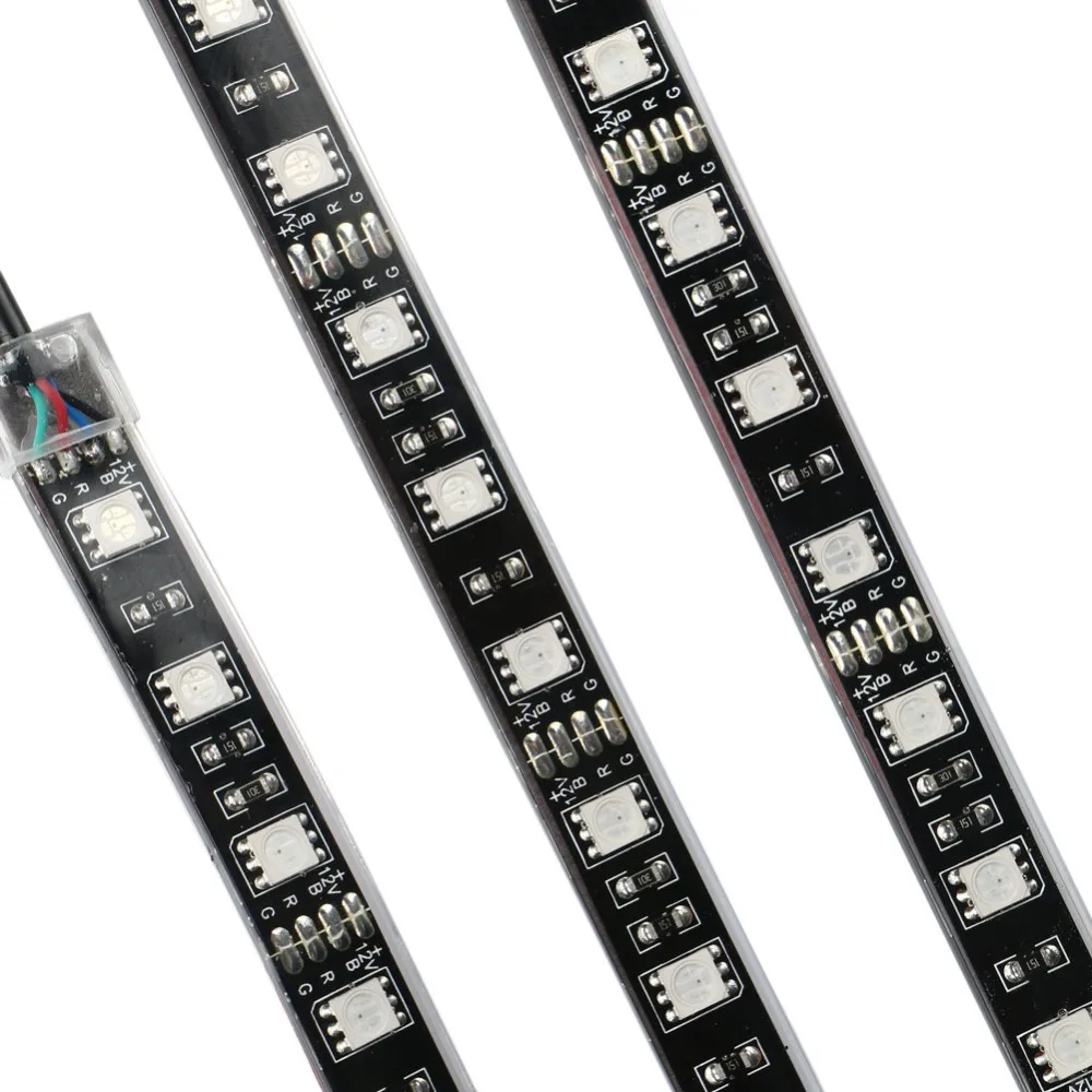 Горячая Распродажа 8 шт/6 шт 12В RGB LED 5050SMD автомобильные мотоциклетные светящиеся