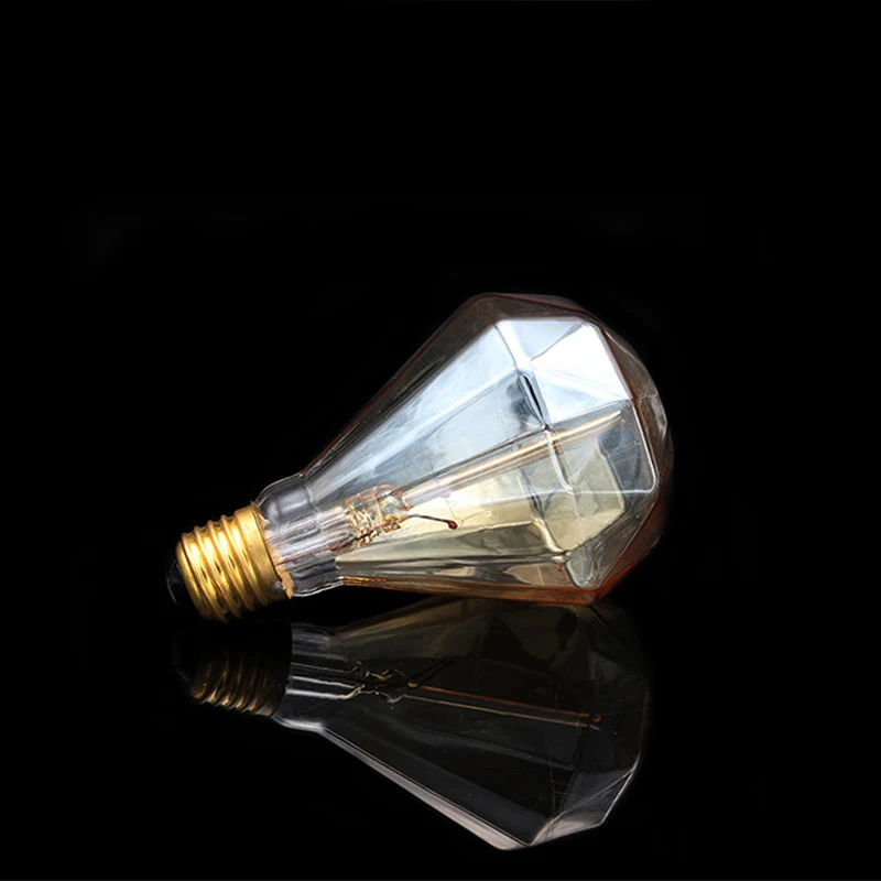 LumiParty 110V 40W E27 винтажная лампа Эдисона в форме бриллианта для гостиной столовой