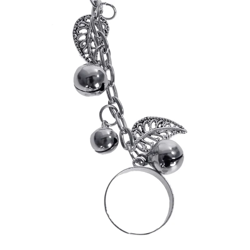 Женские кольца на палец PINKSEE Leaf Little Bell Slave Link очаровательные ювелирные украшения