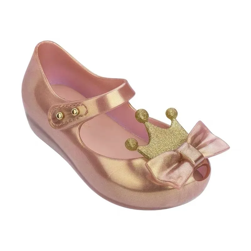 Мини сандалии Melissa с бантом для девочек Новинка 2019 года прозрачные детские