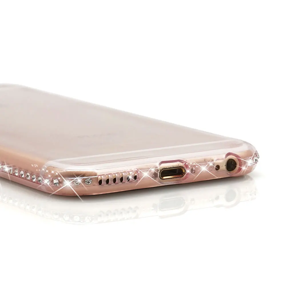 Ascromy для iPhone 7 Чехол Блестящий силиконовый прозрачный чехол X S Max XS XR 8 Plus 6 6S
