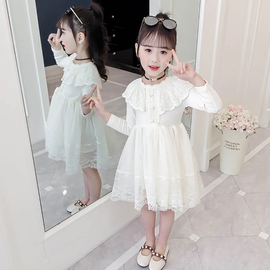 2019 г. платье для девочек кружевные платья Детские принцессы вечерние