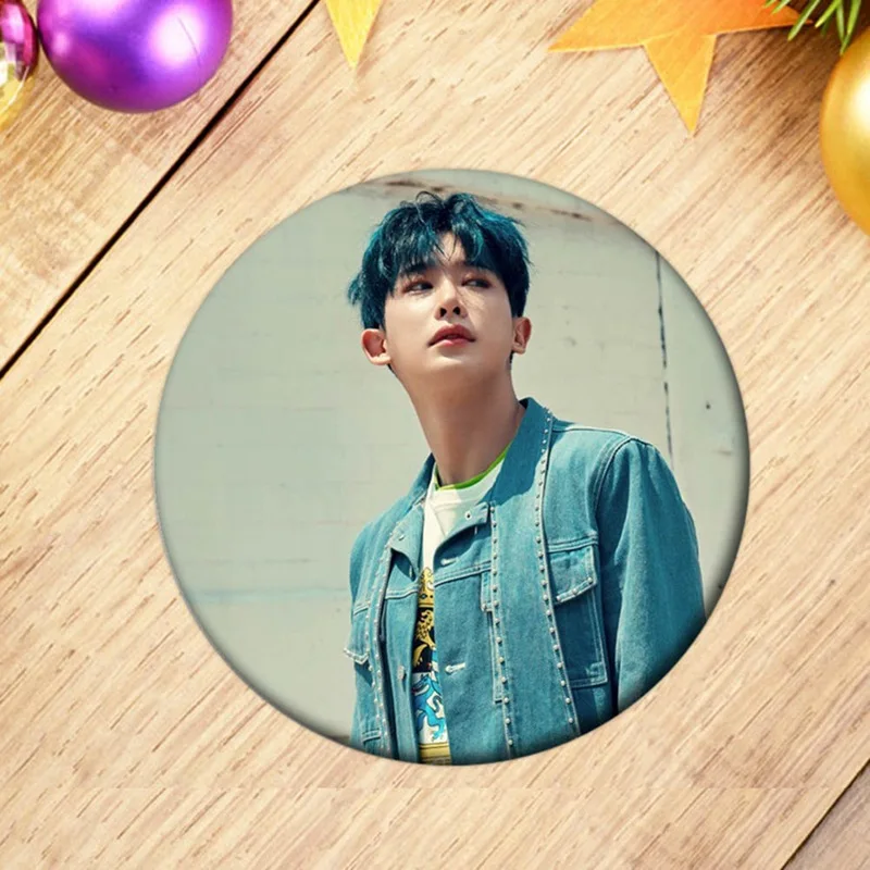 Корейский MONSTA X альбом 1st Shinee Forever 58 мм круглый значок булавки и броши для одежды шляпа рюкзак