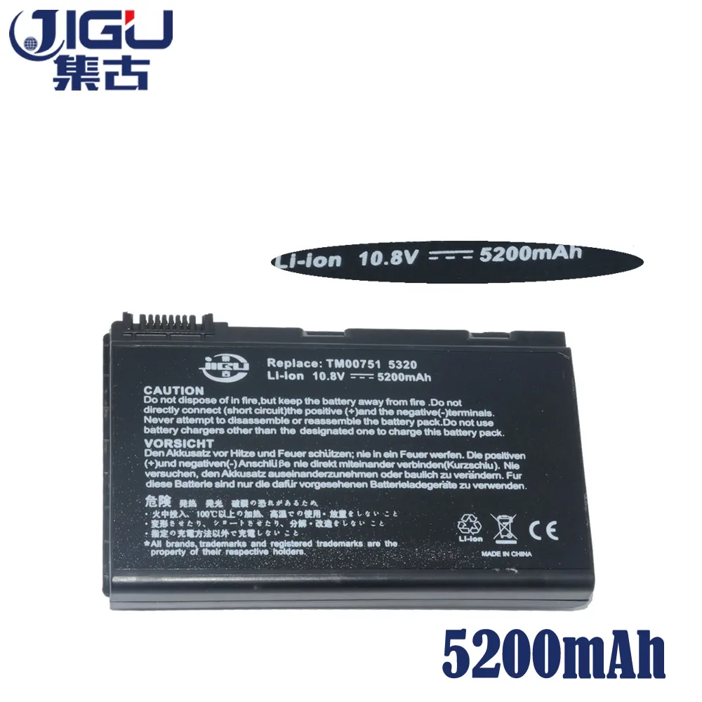 JIGU Laptop Battery TM00741 TM00751 For Acer Extensa 5210 5220 5230 5420 5420G 5610 5620 5620Z 5630 5630G 7220 7620Z|laptop battery|battery