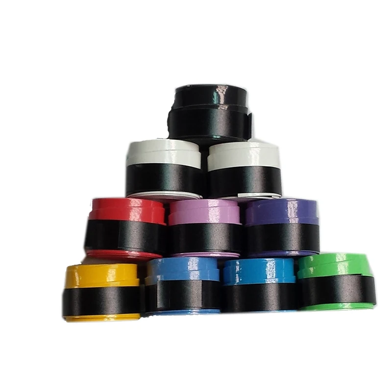 Powerti 0,75 мм 60 шт./лот ПУ пот Sweatband липкий Теннис OverGrip одноцветное сцепление для тенниса/ракетки для бадминтона - Цвет: mix-color