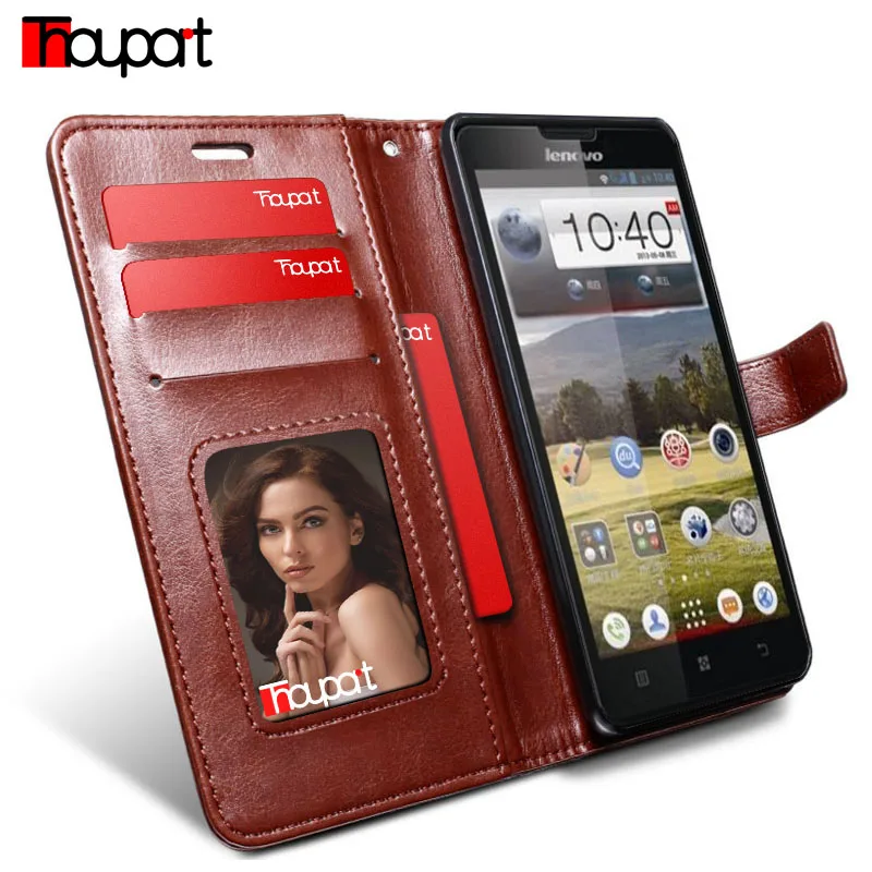 Thouport для lenovo P780 чехол P 780 5 0 &quotРетро Бизнес фоторамка Флип Бумажник из