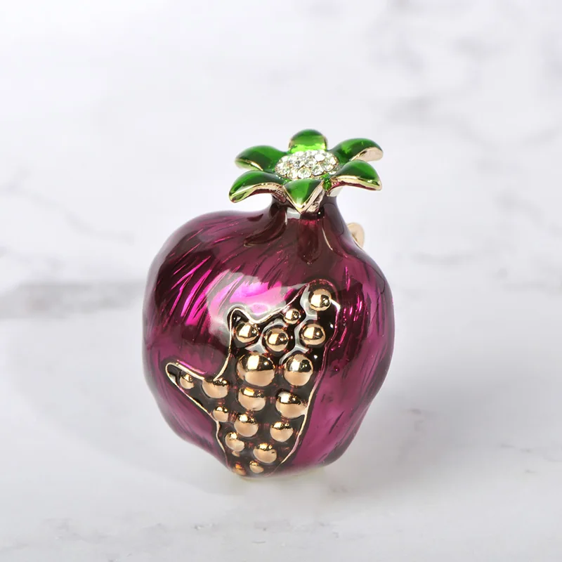 Funmor женская футболка гранатовая брошь эмалированная заколка|Броши| |