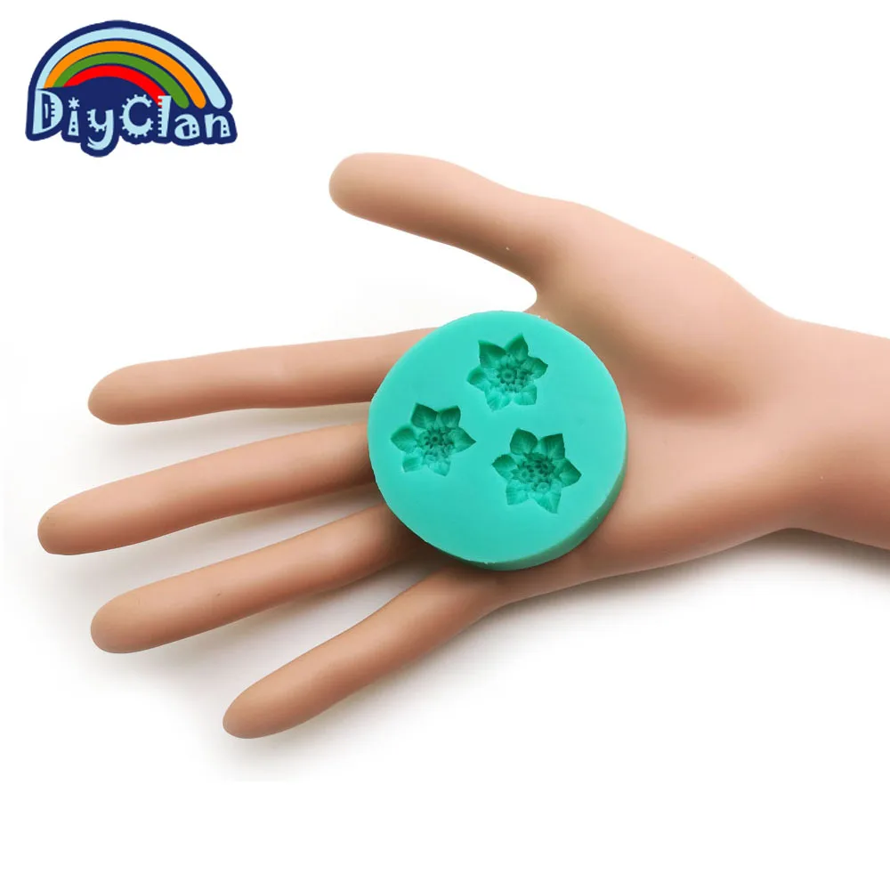 Сделай Сам силиконовые формы для украшения торта помадка Плесень Мини Цветочный