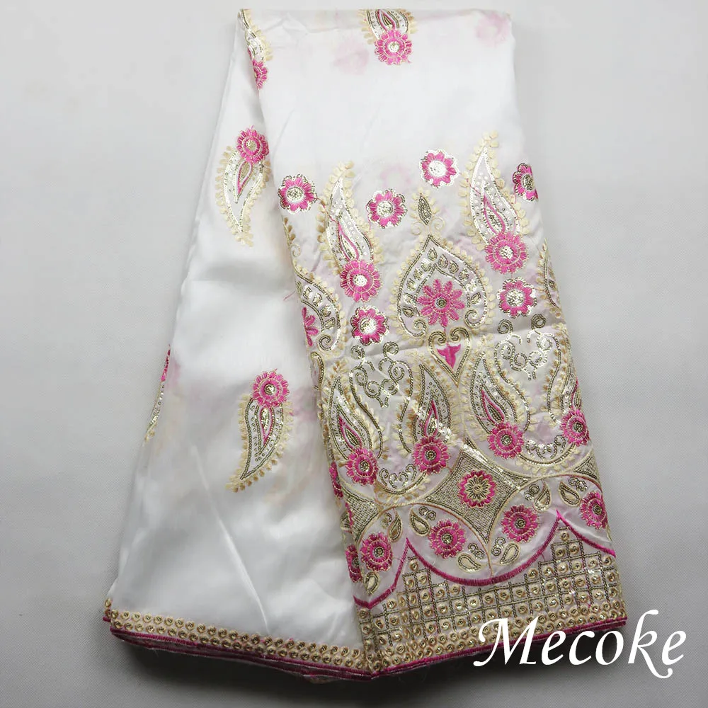 2017 Высококачественная нигерийская кружевная ткань с блестками африканская