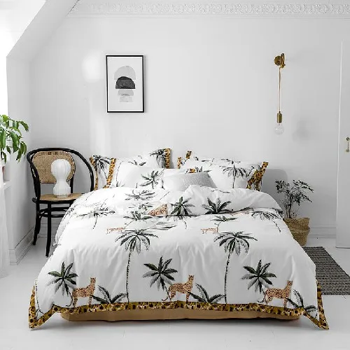 bedding set 4 Хлопковая сдвоенная, большая ковровое покрытие простыня постельный комплект белый серый постельный комплект простыня ropa de cama parure de lit - Цвет: bedding set 4