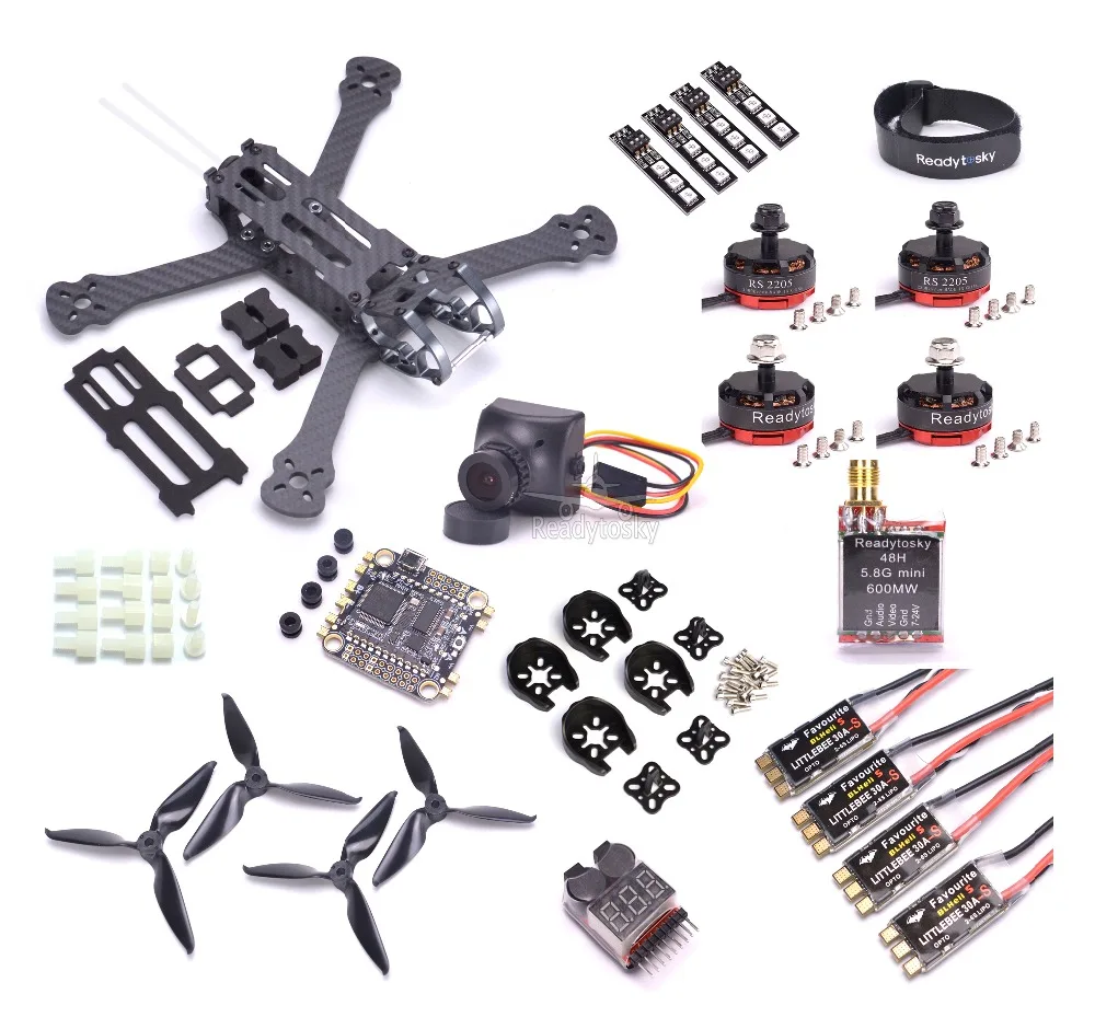 Петух 230 5 &quotFPV гоночный Дрон F4 PDB управление полетом RS2205 2300KV мотор Littlebee 30a s