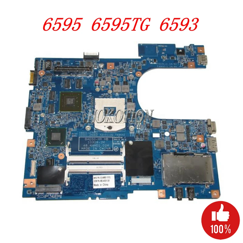 Материнская плата NOKOTION MBV4D01001 MB.V4D01.001 для ноутбука Acer 6595 6595TG 6593 материнская HM65 DDR3