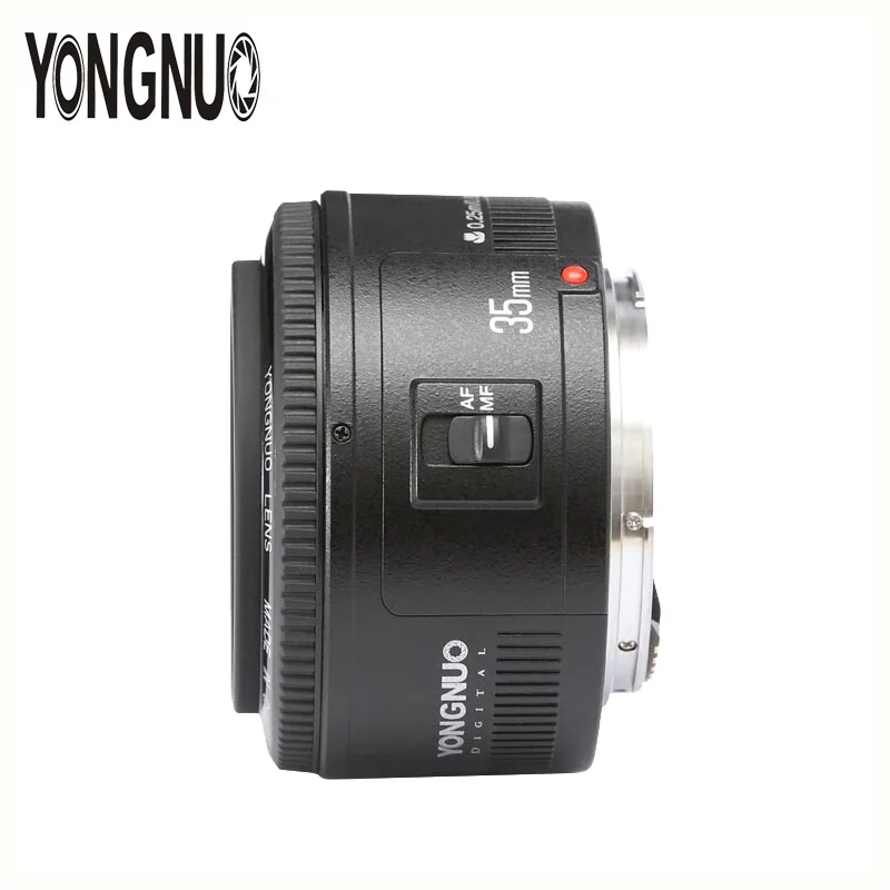 Объектив YONGNUO YN35mm объектив 35 мм F2 AF/MF широкоугольный с фиксированным/Прайм