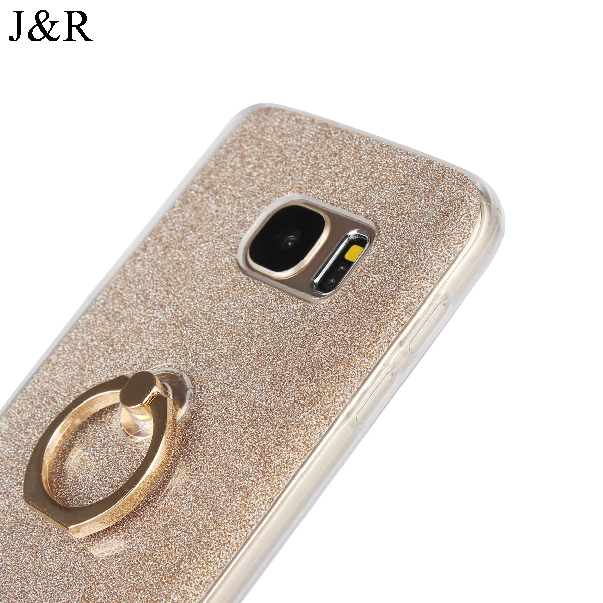 Чехол для Samsung Galaxy S7 G930 G930F Bling ТПУ мягкий блеск Шинг защитный с палец кольцо 5.1&quot |