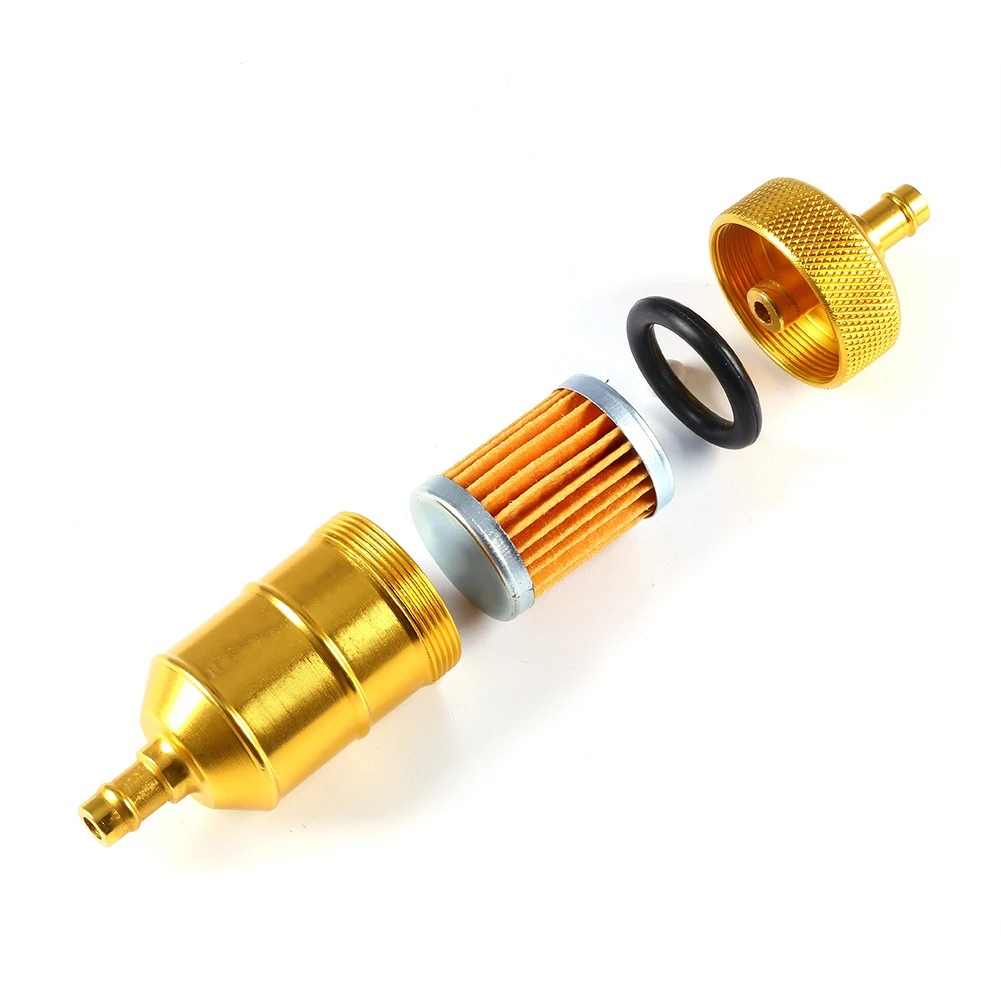 Universal Aluminium Alloy CNC Motocycle Fuel Petrol Filter Replacement Spare