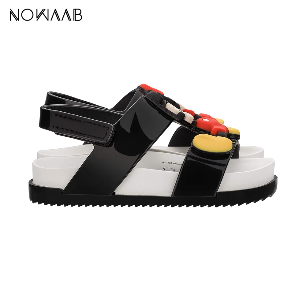 Mini Melissa Cosmic Sandal Twins оригинальные прозрачные сандалии для девочек детские сандалии для мальчиков детская пляжная обувь Нескользящая обувь для малышей