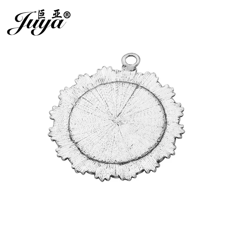 JUYA Fit 30 мм Стеклянная Камея Кабошоны рамка Базовая установка для Diy ювелирных