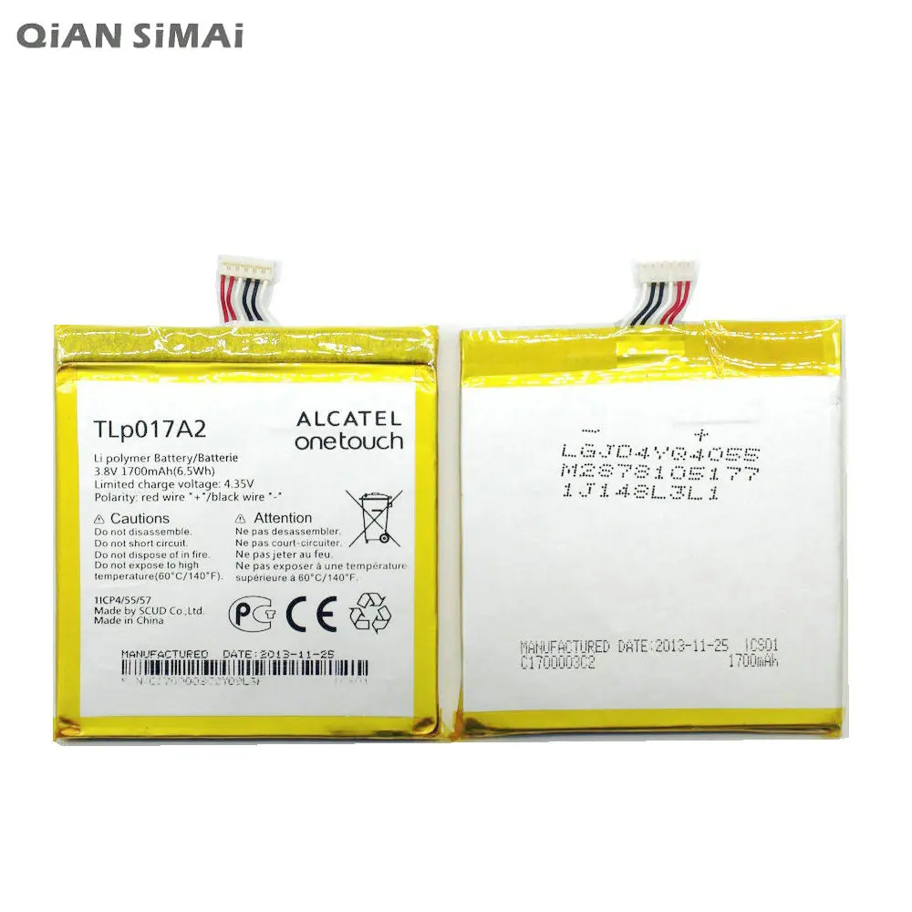 Высокое качество TLp017A2 TLp017A1 Батарея для Alcatel One Touch идола мини OT-6012A OT-6012E OT-6012W S530T