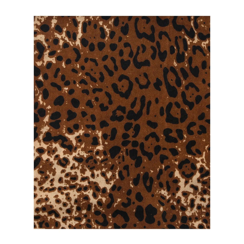 Женский леопардовый шарф FOXMOTHER Серый с принтом животных Осень зима 2019|Женские