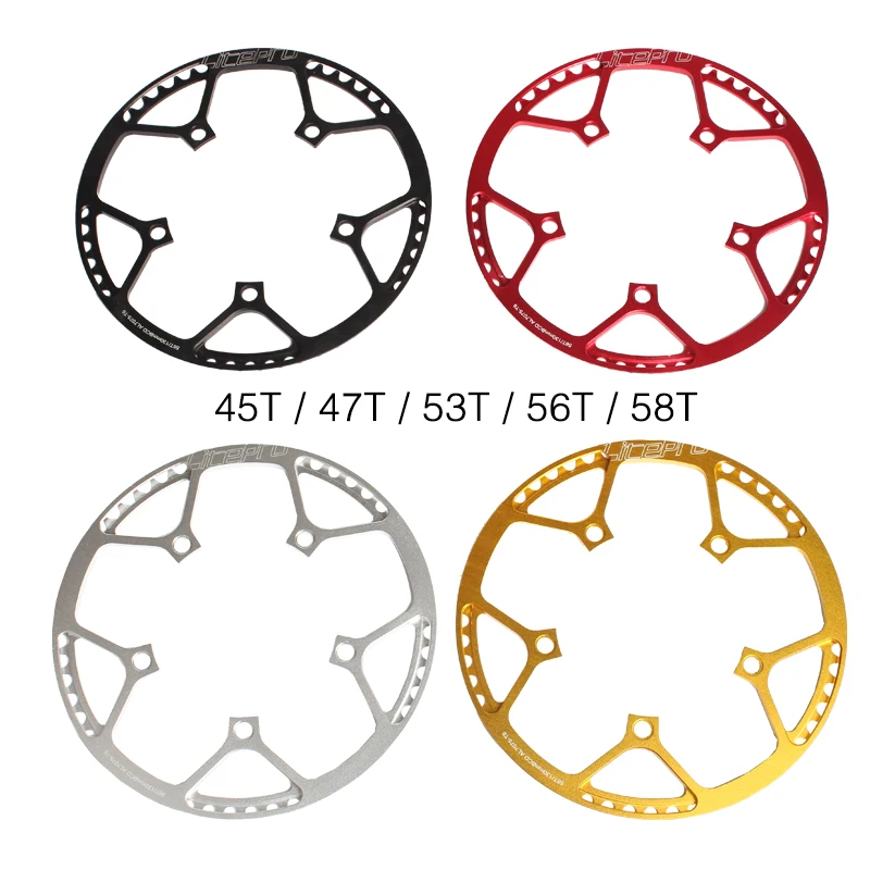 Litepro Сверхлегкий 130 BCD 45T 47T 53T 56T 58T A7075 сплав BMX Складная велосипедная цепь круглая