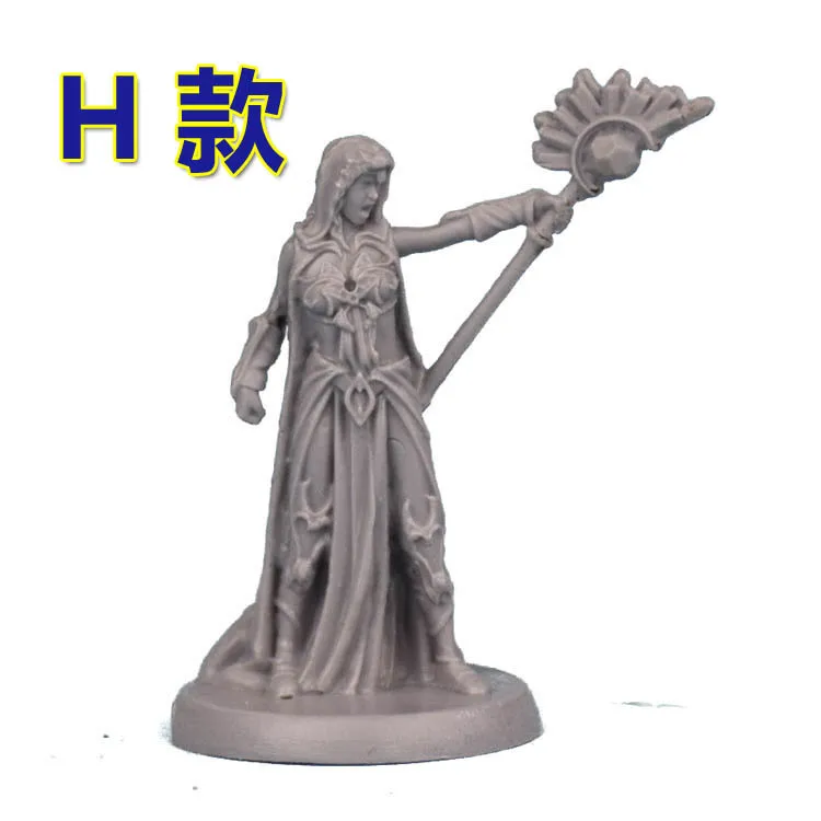 H Литье смолы Волшебная настольная игра шахматы модель Mysthea Кристалл мир настольная игра шахматы - Цвет: H