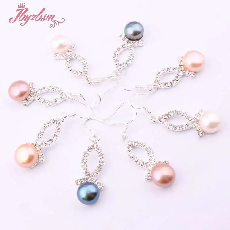 8 мм натуральный круглый пресноводный жемчуг камень Бусины тибетская