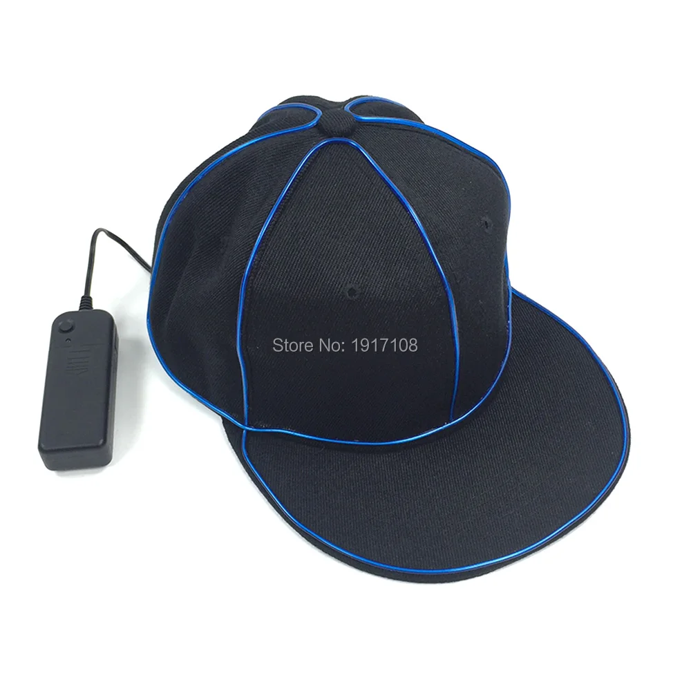 Светящиеся бейсболки EL Bboy 10 цветов бейсболка со светодиодной подсветкой шапка в