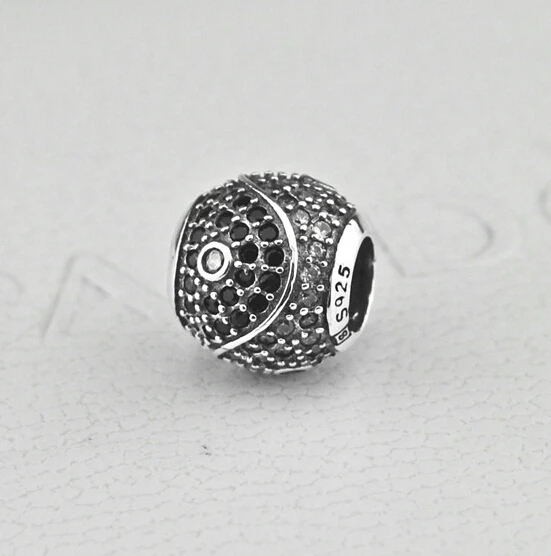 Большая дыра винтажная дешевая бусина в форме ВОСЬМИУГОЛЬНОГО камня 925 пробы