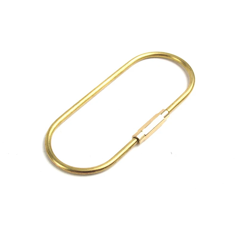 2 шт./лот оригинальный латунный брелок D образный желтый маленький инструмент для