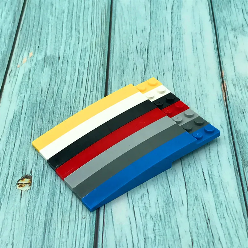 20 шт./лот MOC кирпичный Наклонный изогнутый 1x10 строительные блоки части DIY игрушки