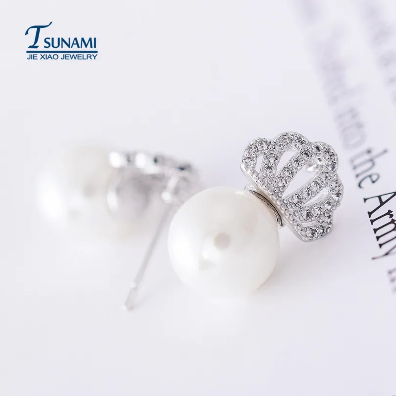 Роскошные и элегантные AAA циркониевые серьги с жемчугом для женщин модные