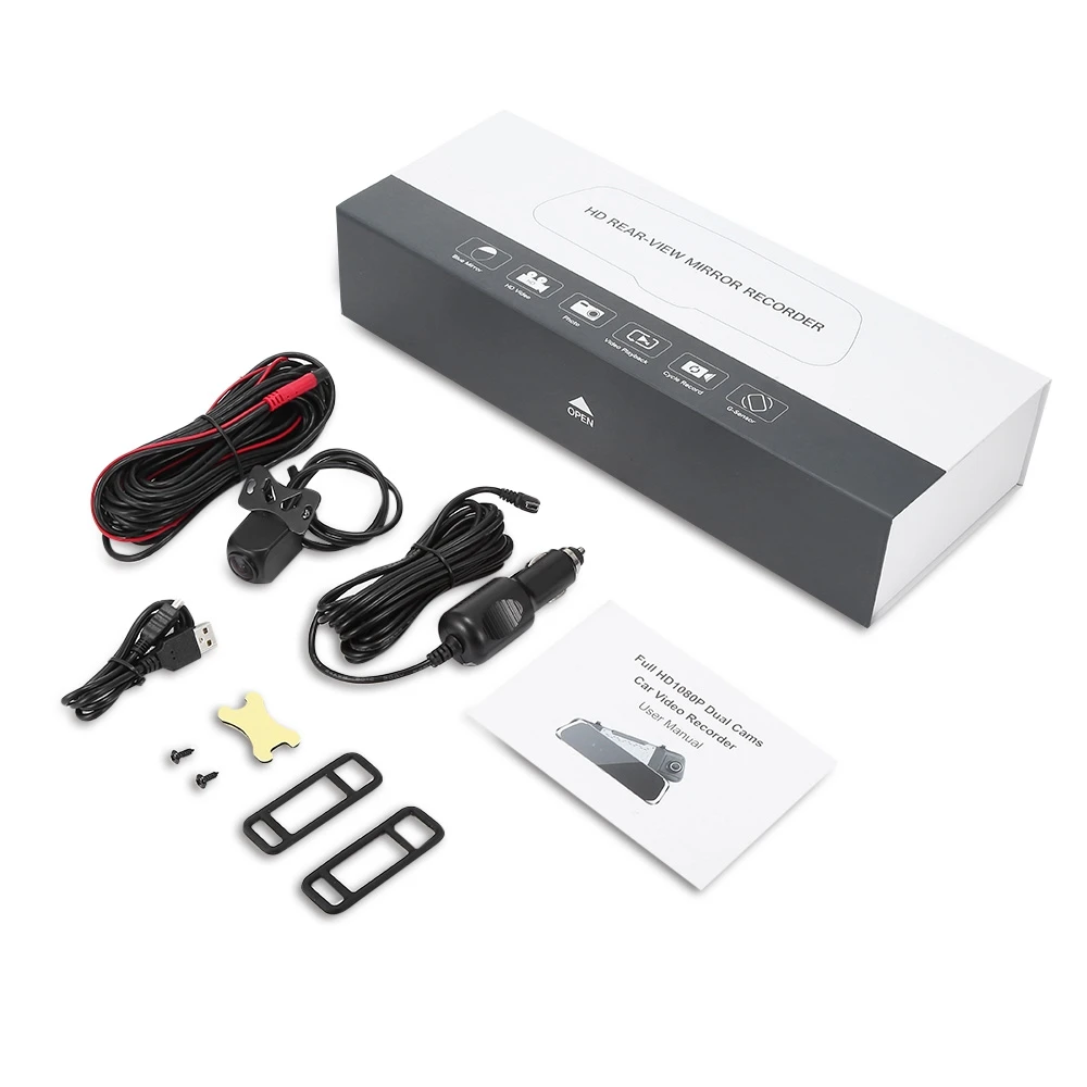 ZEEPIN F800 9 35 Дюймов крайняя HD 1080 P Сенсорный экран автомобиля Зеркало заднего вида 140