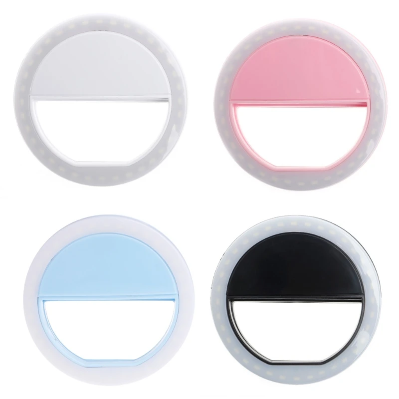 Universal Selfie LED Ring Flash Light Portable Mobile Phone 36 LEDS Lamp Luminous Clip For iPhone 8 7 6 Plus Samsung |