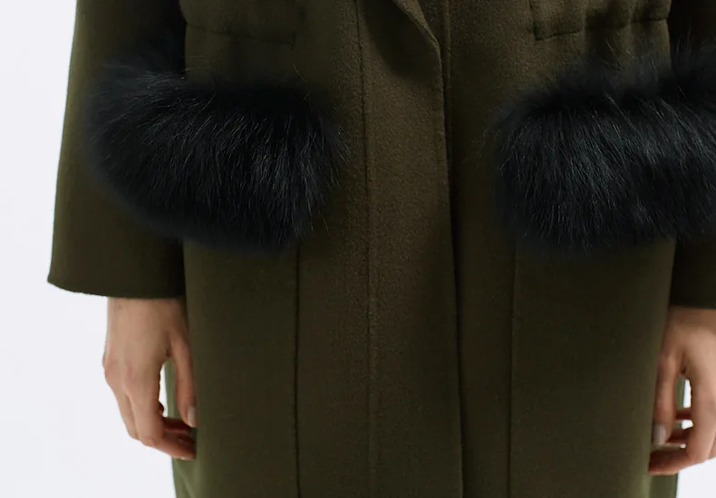 Top Tiger New Arrival Coat female spring Winter Wool 100% Women 2017 Large Real Picture Fur Packet Long Cashmere Outerwear | Женская