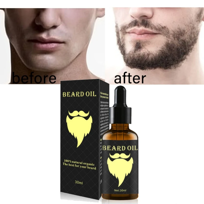 Мужской Усилитель роста бороды питание для лица усов масло Уход за бородой 30 мл
