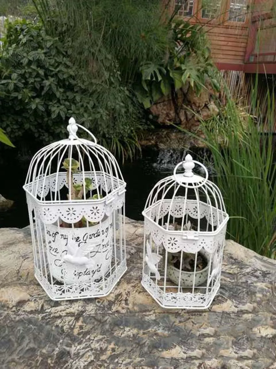 Железная птичья клетка Цветочная свадебное украшение окно металлические