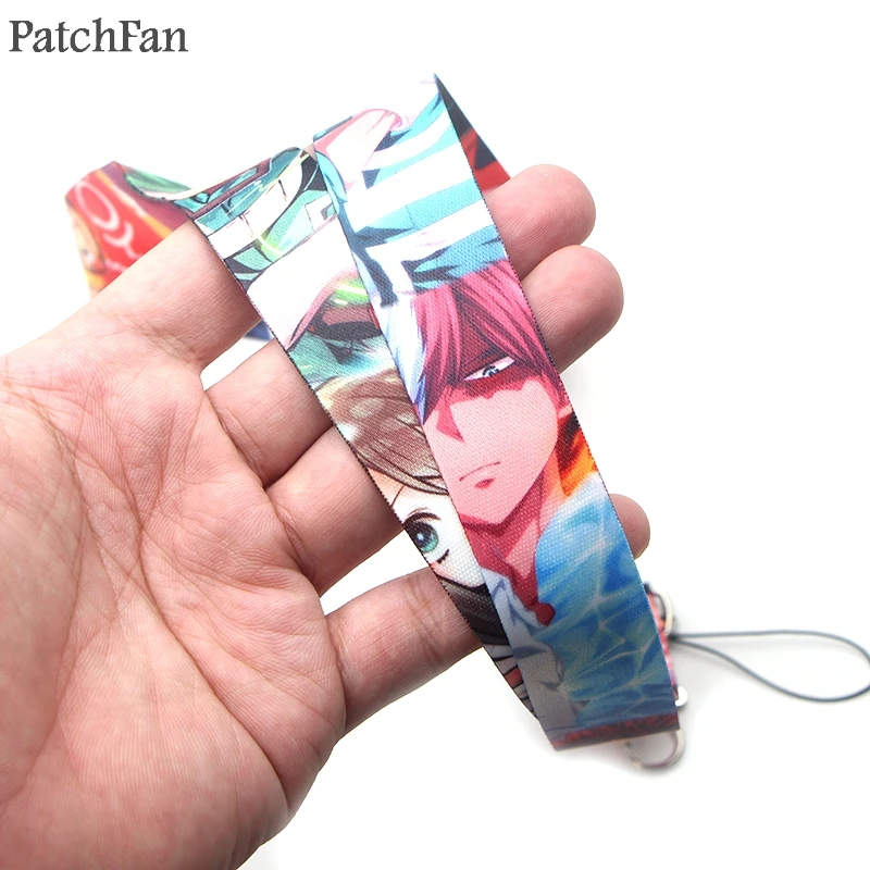Patchfan аниме брелок талреп лямки лента шейный ремешок Ткань para идентификационный