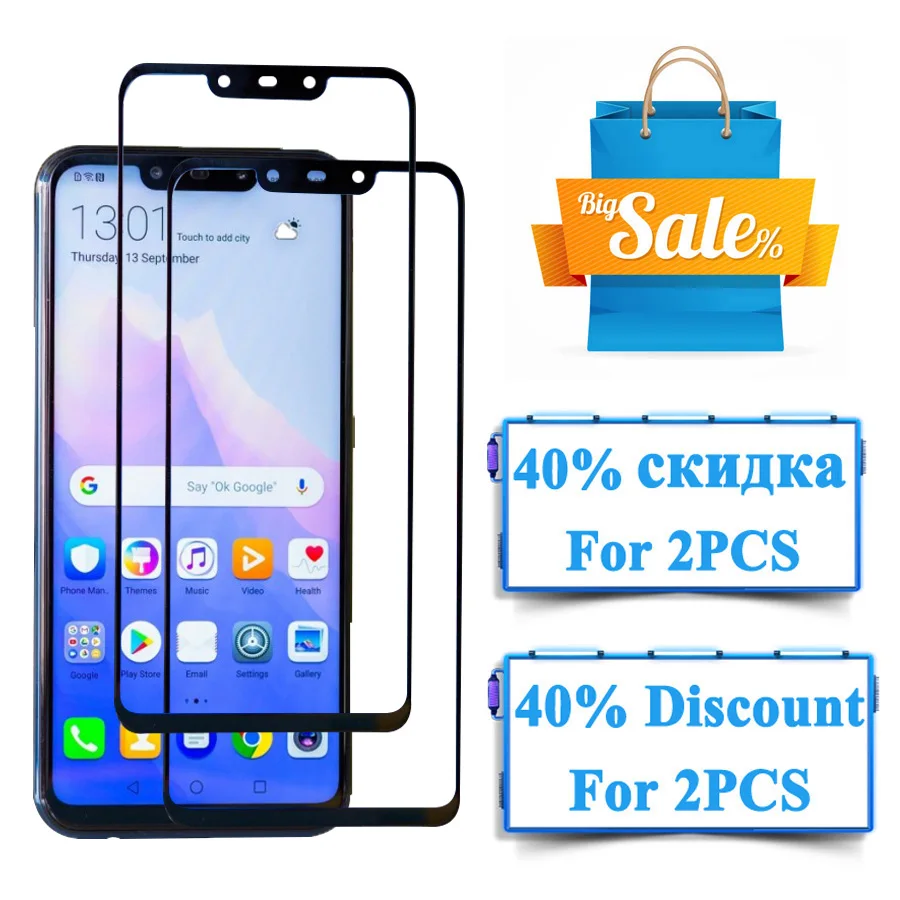 Защитное стекло для huawei mate 20 пленка закаленное стекло huawey nova 3i hauwei p smart plus экран протектор cam tremp лист