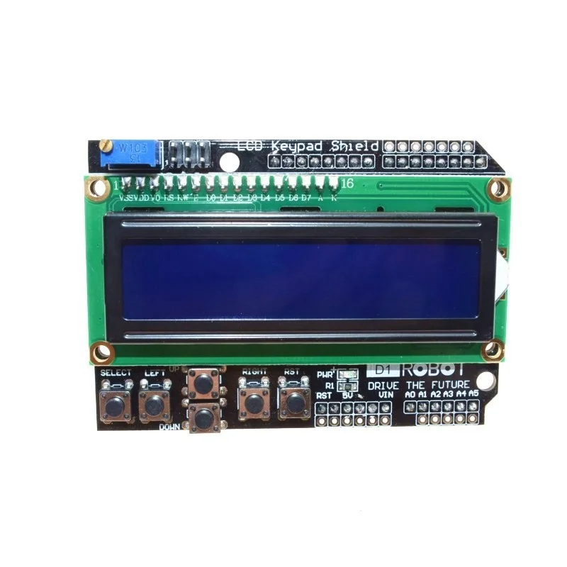 Тонкий ЖК экран LCD1602 дисплей 1602 модуль для Arduino ATMEGA328 ATMEGA2560 raspberry pi UNO синий