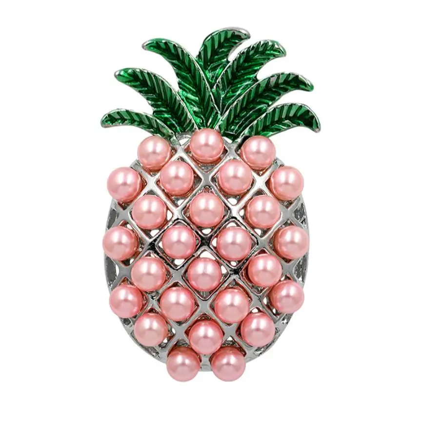 CSxjd Exquisite Fruit pineapple Green Leaf Brooch Fashion Pin Scarves Accessories | Украшения и аксессуары
