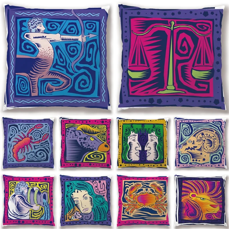 12 звезд Пикассо абстрактная живопись украшения дома Печать Хлопок Льняные Чехлы