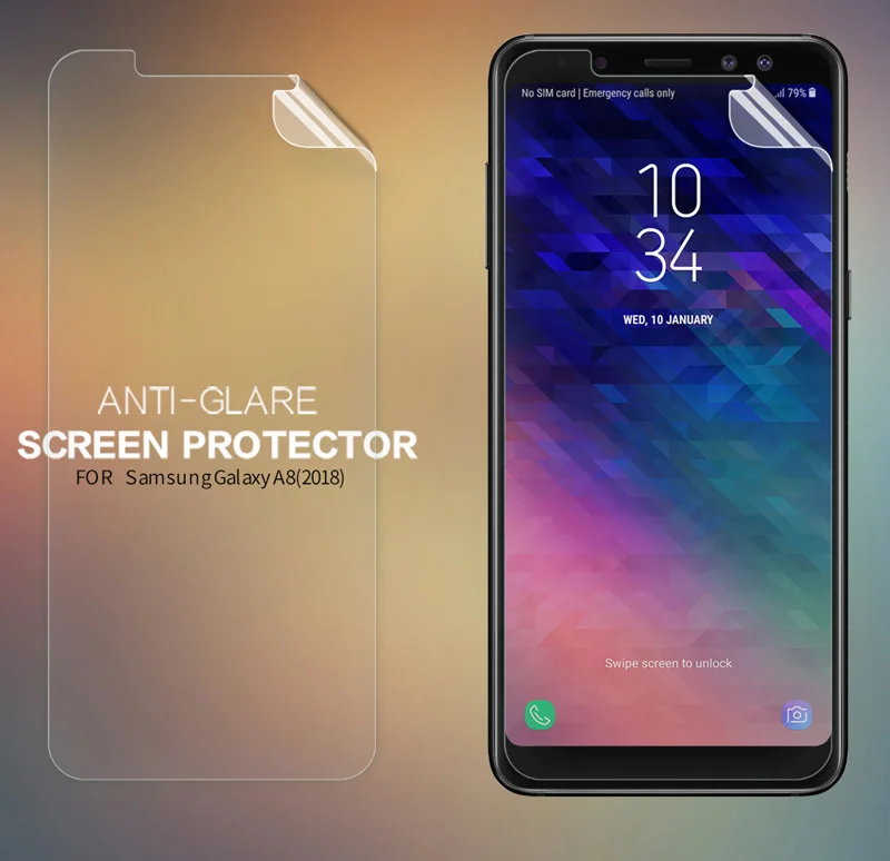 Nillkin Передняя Задняя матовая HD прозрачная защитная пленка для Samsung Galaxy A8 2018 A530F Plus