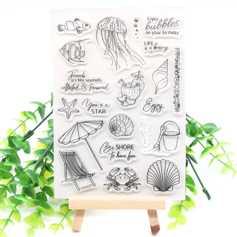 

Прозрачный силиконовый штамп/печать для скрапбукинга «сделай сам»/декоративный прозрачный штамп для фотоальбома Be Shore To Fun 619