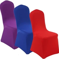 universal stretch chair cover 100pcs wholesale wedding chair covers multi color spandex elastic lycra hotel banquet party