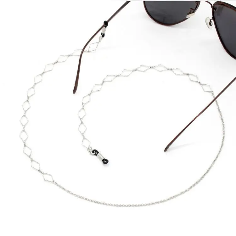 Fashion Reading Glasses Chain for Women Metal Sunglasses Cords Beaded Eyeglass Lanyard Hold Straps Gold silver Eyewear Retainer